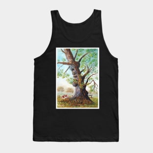 Craggy Burled Gumtree - Watercolour Tank Top